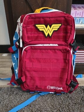 WOLFpak Wonder Woman Red Tactical Backpack 25L NWT!!!